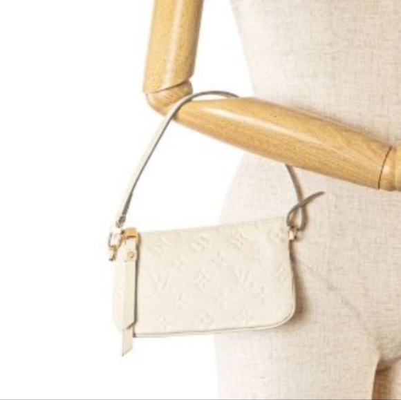 Louis Vuitton Citadine PM White Empreinte Tote Bag W/ Pochette - Picture 17 of 17